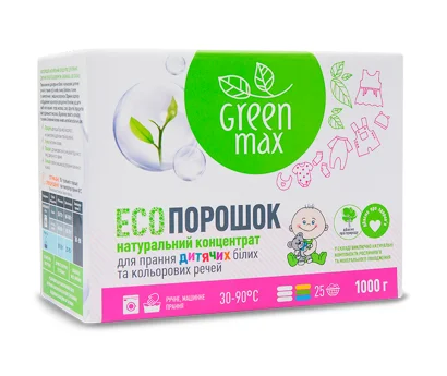 Экопорошок натуральный концентрат для стирки детских белых и цветных вещей